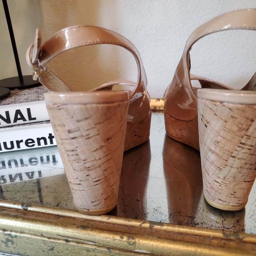 Stuwart Weitzman wedge nude patent - Picture 8 of 12